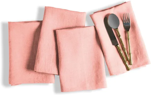 Vista 8 de Native Fab Servilletas decorativas de tela bordada 100% algodón, juego de 4 unidades, suaves, absorbentes, lavables, servilletas de mesa
