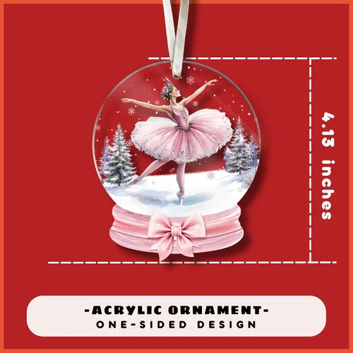 Vista 2 de MAPDTWO Adorno de Bailarina - Adornos de Bailarina para Árbol de Navidad - Adorno de Baile - Regalos de Ballet para Niñas, Niños - Regalos
