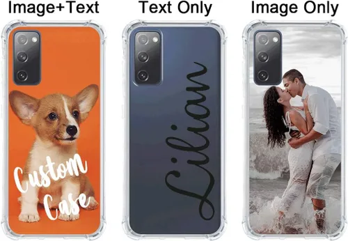 Vista 2 de Uartify - Funda protectora transparente para Samsung Galaxy S20 FE 5G, regalo personalizado para cumpleaños, Navidad, San Valentín, amigos, ella