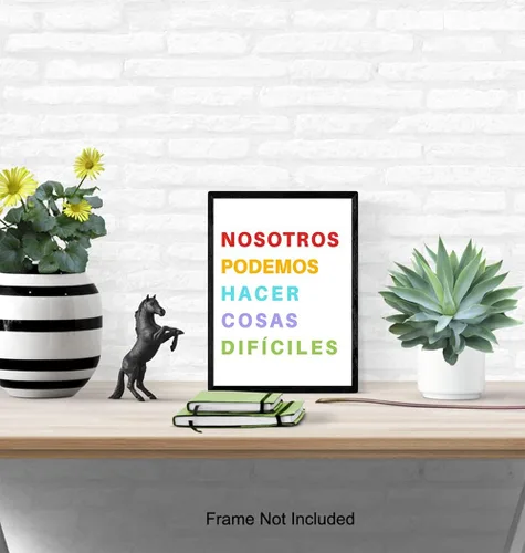 Vista 5 de Arte y decoración de pared familiar para aula, decoración de dormitorio para niños, suministros para profesores, póster motivacional inspirador