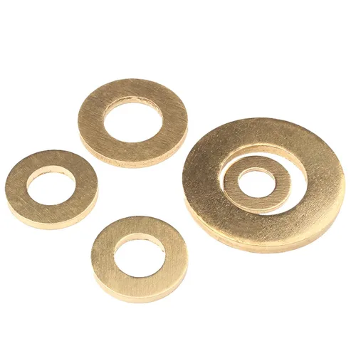 Vista 5 de M2 x 5 arandelas planas de latón de 0.020 in, sujetadores de tornillo fiables y accesorios de hardware esenciales, 10