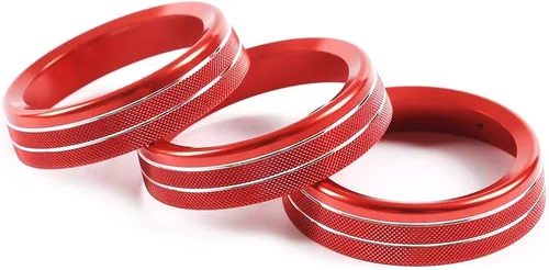 Vista 8 de Anillos de ajuste de aire acondicionado trasero para Land Rover Defender 110 2020 accesorios de coche (rojo)