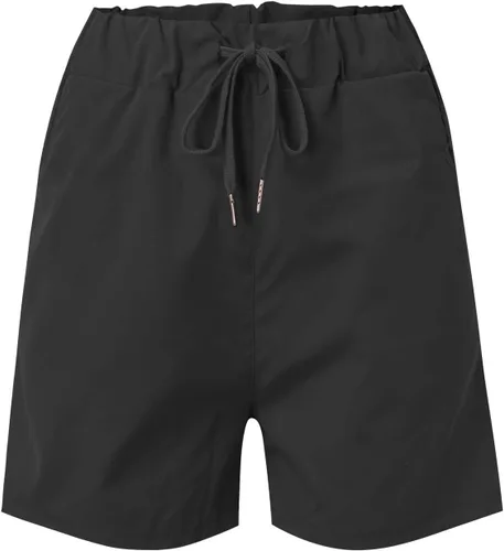 Vista 3 de HCNTES Pantalones cortos de verano para mujer 2023, holgados, de cintura alta, elásticos, con volantes, casuales, lindos pantalones cortos de playa