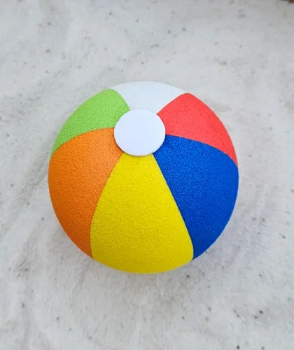 Vista 2 de Summer Fun Beach Ball - Accesorio para antena de automóvil, camión, SUV, para antena de estilo delgado