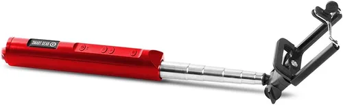 Vista 2 de Smart Gear - Palo para selfie Bluetooth de 40 pulgadas, disparador inalámbrico integrado con control de zoom, color rojo