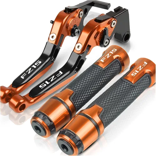 Vista 12 de SCUUBE Motorcycle CNC Accessories Adjustable Folding Extendable with A Brake Clutch Levers Handlebar Hand Grips Ends for Yama&ha FZ150I FZ 150I