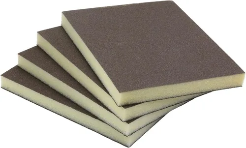 Vista 32 de Utoolmart Bloques de lijado de esponja de lijado, esponja de papel de lija húmedo y seco de grano 80, kit de esponja de arena lavable y 4 piezas