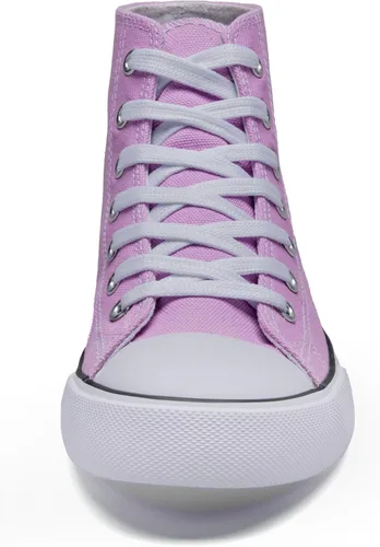 Vista 6 de Women's High top Sneakers Classic High Tops Canvas Shoes for Women Lace up Tennis Shoes Fashion Canvas Sneakers Casual Shoes for Walking