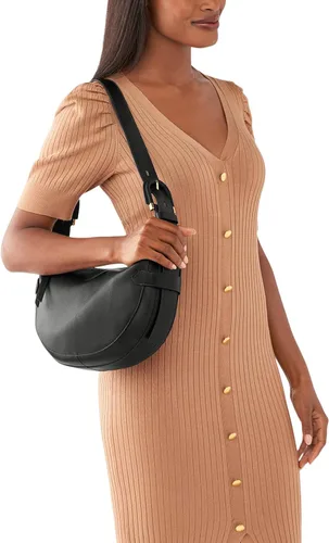 Vista 4 de Fossil Harwell - Bolso tipo hobo de cuero ecológico para mujer