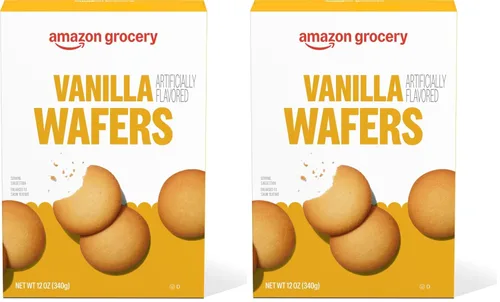 Vista 7 de Amazon Grocery, Obleas de vainilla, 12 onzas (anteriormente Happy Belly, el embalaje puede variar)