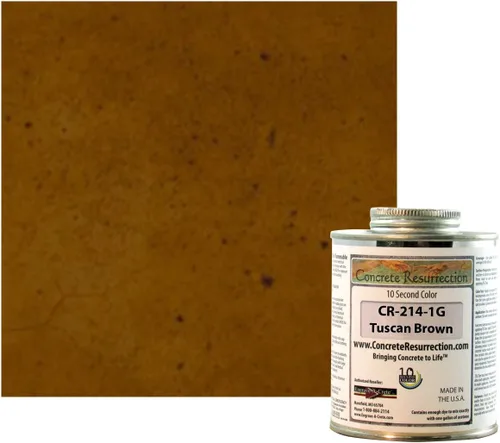Vista 6 de El tinte para hormigón Ten Second Color (TSC) hace 1 galón de grado profesional y fácil de usar. Tinte de cemento semitransparente. Se seca en Crema