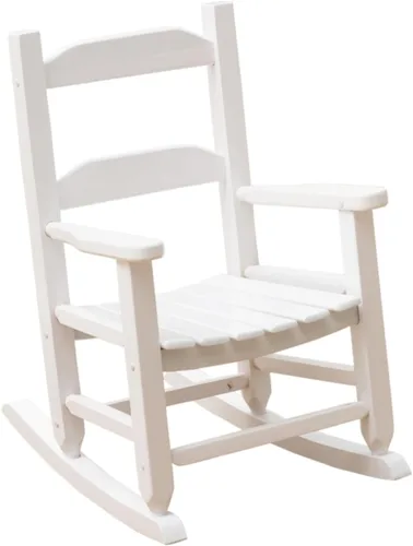 Vista 11 de Mecedora para niños, mecedora de madera para bebés pequeños, muebles cómodos para exteriores e interiores, sala de lectura, dormitorio, sala