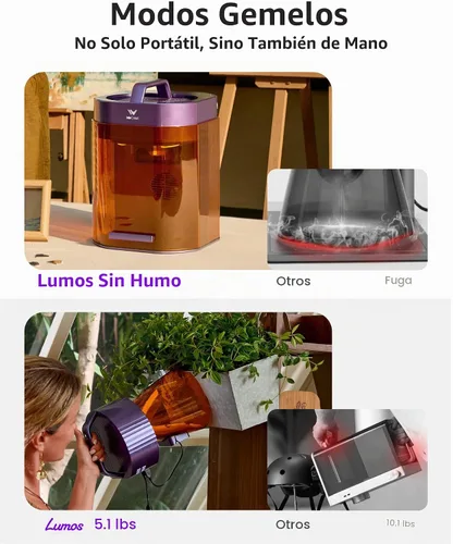 Vista 6 de WECREAT Grabador láser portátil Lumos, IR de 3 W y diodo de 10 W, 157.480 Básico
