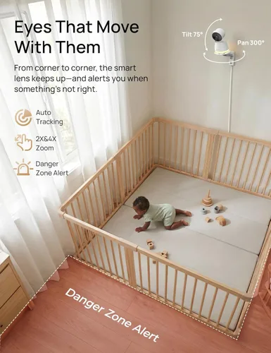 Vista 6 de Dr.Care LumiView Max Monitor inteligente WiFi de 7 pulgadas con soporte
