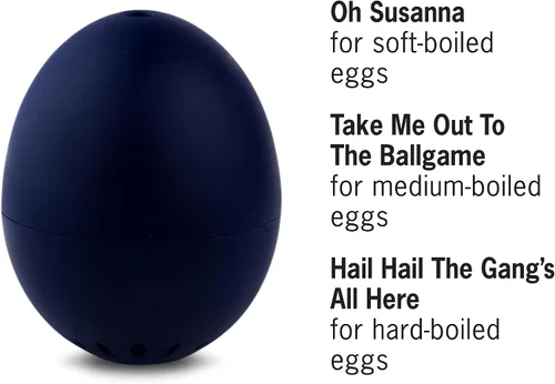 Vista 3 de BeepEgg Basic Nightblue - Temporizador de huevos para hervir huevos - Olla musical para huevos suaves, medianos y duros, apta para alimentos