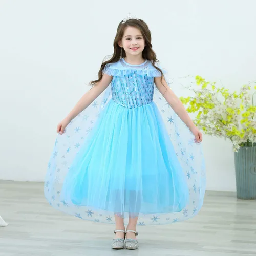 Vista 2 de Party Chili Disfraz de princesa para niñas con accesorios para niñas pequeñas