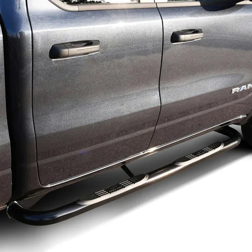 Vista 5 de Westin 23-4085 E-Series 3 Nerf Step Bars se adapta a Ram 1500 Crew Cab 2019-2023 (Excl. Ram 1500 Classic), color negro, 1 par