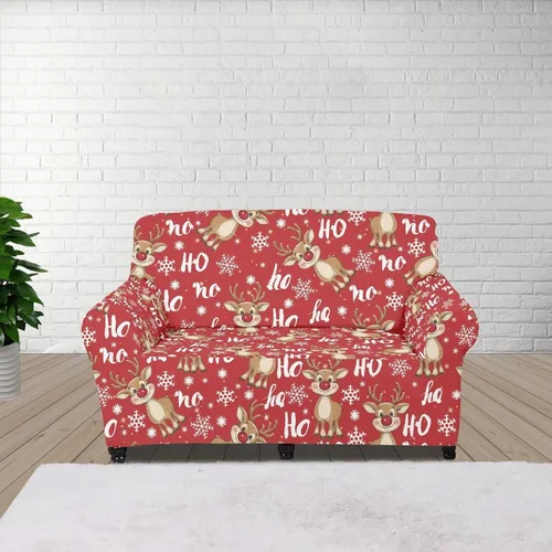 Vista 95 de Boatee Fundas de sofá de 1 pieza con diseño de copo de nieve azul, fundas elásticas para sofá, 1 cojín, protección de muebles, decoración para sala