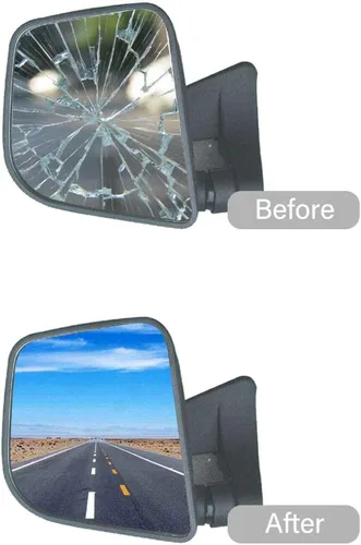 Vista 4 de Reemplazo de vidrio para espejo del lado del conductor, compatible con Volkswagen Beetle vw 2001, 2002, 2003, 2004, 2005, 2006, 2007, 2008, 2009