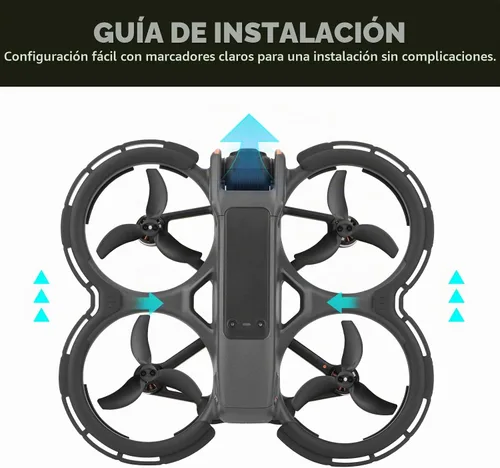 Vista 7 de BRDRC Avata 2 accesorios protectores de parachoques, protector de hélice protector de cardán protector de anillo anticolisión para DJI Avata 2 Fly