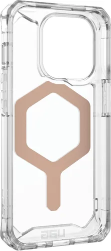 Vista 8 de URBAN ARMOR GEAR UAG - Funda compatible con iPhone 15 Pro de 6.1 pulgadas, imán integrado Plyo hielo/oro rosa compatible con carga MagSafe