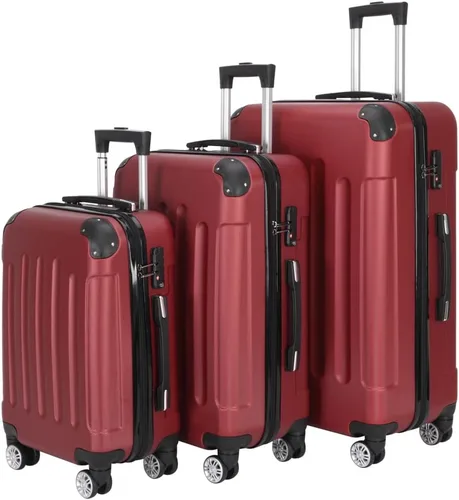 Vista 24 de Juego de equipaje de 3 piezas – Maletas con ruedas giratorias multidireccionales – Bolsa de viaje Maleta ABS con bloqueo TSA – Maletas de carcasa