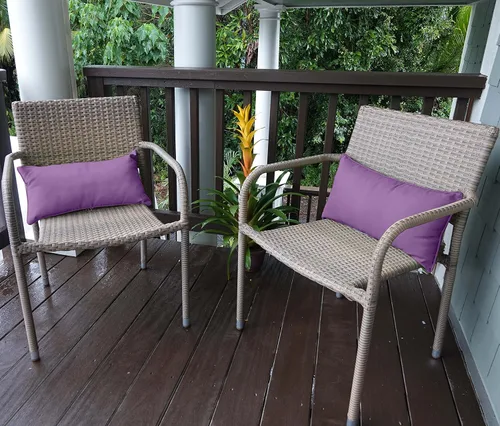 Vista 36 de Funda de almohada lumbar de tela de poliéster para interiores y exteriores, impermeable, rectangular, para todo tipo de clima, para muebles