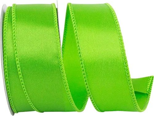 Vista 5 de Reliant Ribbon 92575W-974-09F Cinta de satén con borde con cable, 1-1/2 pulgadas x 10 yardas, oro antiguo