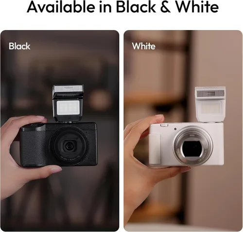 Vista 9 de ULANZI SL03 - Flash Speedlite Mini para Cámara con Luz de Vídeo para Principiantes Básico, GN8 6500K, Ángulo Ajustable de 90°, Compatible con DSLR