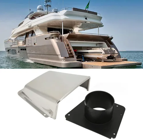Vista 2 de Cubierta de ventilación para barco, cubierta de ventilación marina de acero inoxidable 304 con base de nailon a prueba de accesorios para barcos