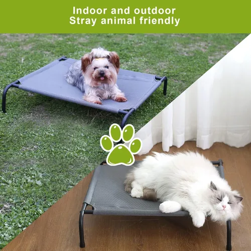 Vista 3 de CZPET Cama para mascotas, cama para gatos, tamaño mediano, cojín de doble cara disponible en todas las estaciones, extraíble, plegable, de alta
