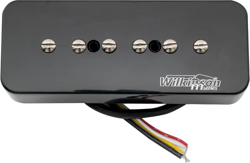 Vista 6 de Wilkinson Serie M apilada P90 barra de jabón de cerámica de una sola bobina pastilla puente pastilla 16K para guitarra eléctrica estilo SG LP, negro