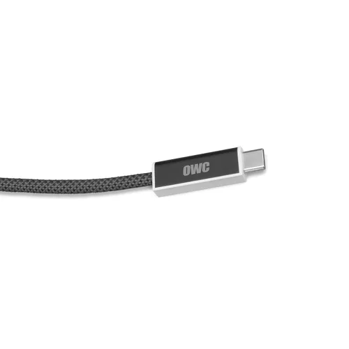 Vista 10 de OWC Cable Thunderbolt 5 (USB-C) de 0.8 M, hasta 80 Gb/s de velocidad de datos bidireccional, hasta 120 Gb/s para mayor ancho de banda de pantalla