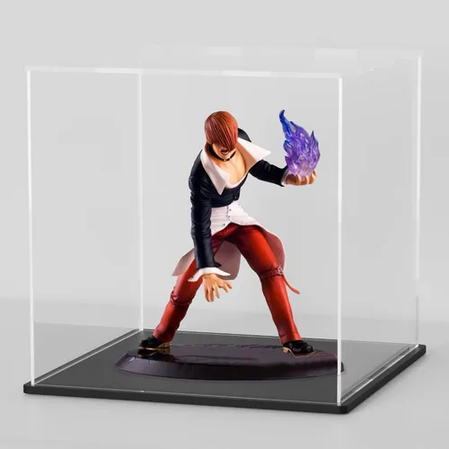 Vista 12 de SVENJBB vitrina acrílica, cajas de acrílico de cubo de 10 x 10 x 14 pulgadas para exhibición, vitrinas transparentes con base negra mate y tapa