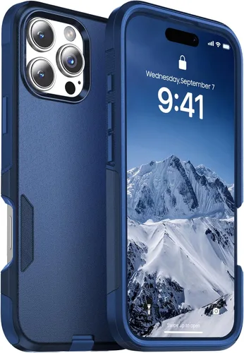 Vista 12 de jaroco Funda para iPhone 13 y Funda para iPhone 14 y Funda para iPhone 15 [Protección de Servicio Pesado][Protección contra Caídas de Grado