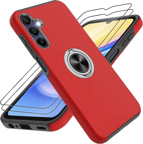 Vista 29 de Gritup Funda para Pixel 6A con protector de pantalla HD, soporte de anillo magnético 360 para Google Pixel 6A, color negro