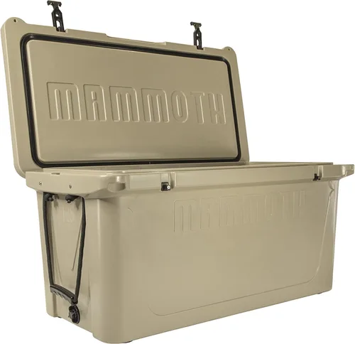 Vista 8 de Mammoth Ranger 25 - Hielera rígida aislada con capacidad de 25 cuartos de galón, capacidad para 30 latas, ideal para barco, campamento, bronceado