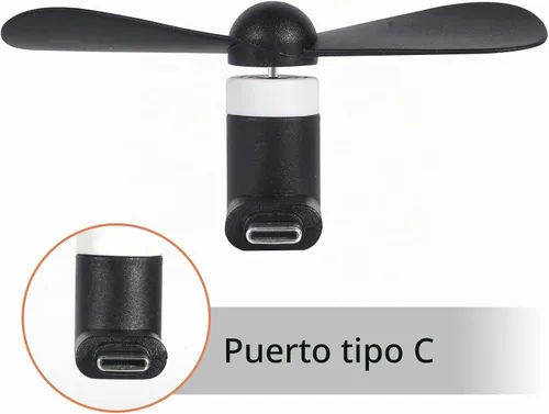 Vista 2 de Mini ventilador de teléfono celular, colorido y potente ventilador compatible con iPhone, iPad, teléfono inteligente Android, tableta, accesorios