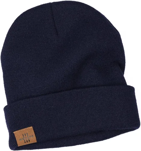 Vista 2 de Gorro de invierno de punto acrílico para hombres y mujeres suave cálido unisex con puños