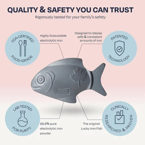 Vista 3 de The Original Lucky Iron Fish ®. An Iron Supplement Alternative to Reduce Deficiency. NO SIDE EFFECTS. Use once daily - 5 year supply included.
