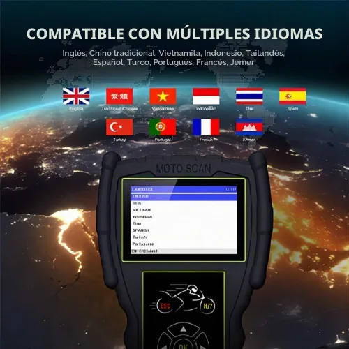 Vista 9 de Original TopDiag M100 Pro - Escáner de motocicleta profesional, herramienta de diagnóstico para motocicleta (versión completa)