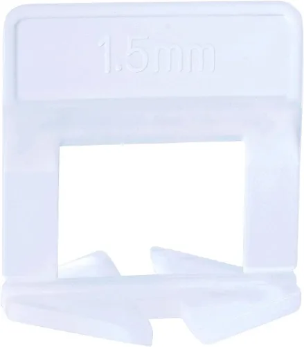 Vista 7 de Clips para sistema de nivelación de azulejos, 400 clips (1/32" (1 mm))