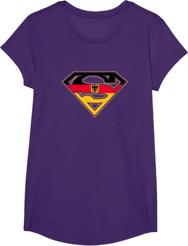 Vista 11 de Superman Camiseta German Shield, Azul / Patchwork, S Rojo