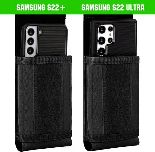 Vista 2 de Funda táctica Molle para teléfono, funda resistente para cinturón de bucle para iPhone 17 Pro Max/16 Pro Max/16 Plus/16 Pro/16/15 Pro Max/14 Pro