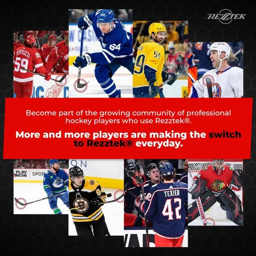 Vista 6 de Rezztek Hockey Stick Tape Alternative – Hockey Stick Blade Performance Grip – for Ice & Street Hockey Stick Blades - Used by NHL Players