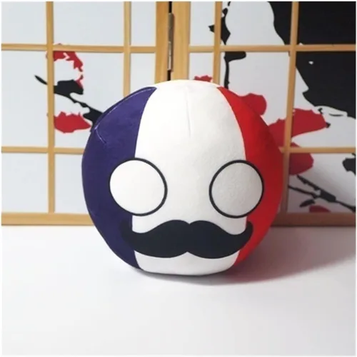 Vista 19 de 7.9 pulgadas, pelota de Polonia, Countryballs, Canadá, Reino Unido, Francia, baile de campo, decoraciones, cosplay de anime, juguetes de peluche