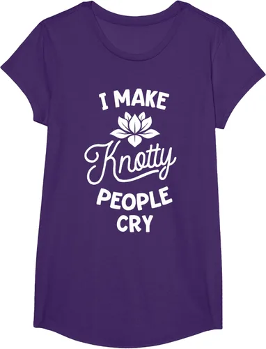Vista 17 de Camiseta divertida de terapia de masaje I Make Knotty People Cry, Negro, S