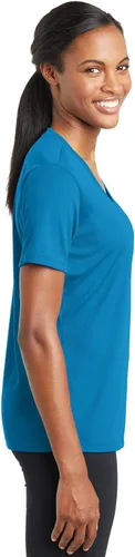 Vista 3 de SPORT-TEK Ladies PosiCharge RacerMesh V-Neck TEE F20