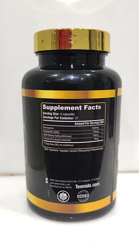 Vista 3 de Suplemento MSM de glucosamina condroitina para hombres y mujeres - Fórmula 4 en 1 - Apoyo a la salud de las articulaciones y los huesos - 150