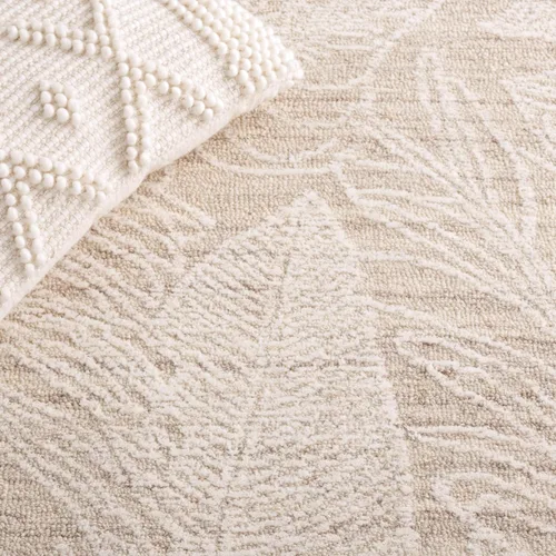 Vista 6 de SAFAVIEH Metro Collection - Alfombra de pasillo de 2 pies 3 pulgadas x 9 pies, beige y marfil, lana botánica hecha a mano, ideal para zonas de alto